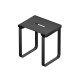 Siege de douche en inox noir mat - 40x30x46 cm Aurlane - CAI051 