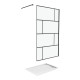 Pack paroi de douche 120x195 cm + receveur en acrylique blanc effet pierre 120x80 Aurlane - PACF095 