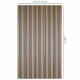 Lot de 5 panneaux tasseaux bois 250x30x1 cm - pack mur tv bois 150cm - lamelles chêne clair fond noir - 3,75m² 