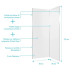 Pack 2 Panneaux muraux en aluminium blanc 80x210 cm avec profilés chrome - WALL’IT Aurlane - PACP314 