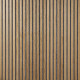 Panneau tasseaux bois 250 x 30 x 1cm - lamelles chêne clair véritable fond gris - 0,75m² 