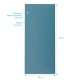 Panneau mural finition aluminium Bleu 90 x 210 cm - WALL’IT BLEU Aurlane - FAC322 
