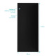 Panneau mural finition aluminium Noir 90 x 210 cm – WALL’IT NOIR Aurlane - FAC321 