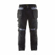 Pantalon de travail artisan blaklader à poches flottantes polycoton - Coloris et taille au choix Noir-Gris