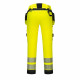 Pantalon de travail haute-visibilité avec poches flottantes démontables dx4 portwest - Couleur et taille au choix 