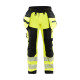 Pantalon softshell haute-visibilité avec poches flottantes 18202513 - Couleur au choix Jaune fluo-noir