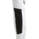 Pantalon X1900 peintre stretch femme Blanc/Noir 79101000 - Taille au choix 