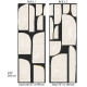 Papier peint abstrait noir et blanc - ASTRATTA NERA++ 