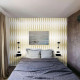 Papier peint à chevrons scandinave effet tissu - CHEVRON GIALLO++ 