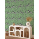 Papier peint de zèbre volant vert - ZEBRA FRECCE VERDE++ 
