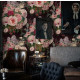 Papier peint floral en velours foncé - VELVET++ 