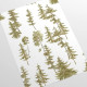 Papier peint forêt de pins aquarelles et bois vert - BOSCO VERDE++ 