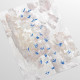 Papier peint nuages et hirondelles volantes bleues - TRAMONTO RONDINI++ 