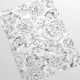Papier peint pivoine noire et blanche - PEONIE++ 