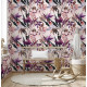 Papier peint rose exotique tropical Hawaïen - TROPICALEROSA++ 
