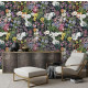 Papier peint vintage botanique floral foncé coloré - VINTAGE BOTANICAL 