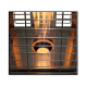 Parasol chauffant pyramidal gaz 13kw tube verre chauffage pour terrasse + connectique gaz complet 