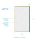 Pare baignoire pivotant 140x80 cm HINATA - Style Japandi géométrique Aurlane - FAC1065 