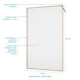 Paroi de douche 120 x 200 HINATA - Style Japandi courbes douces Aurlane - FAC1062 