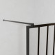 Paroi de douche 140x200 cm type verrière – Verre trempé 5mm et structure aluminium noir mat Aurlane - FAC507 