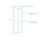 Paroi porte de douche coulissante blanc 120x185cm extensible - WHITY Slide 120 Aurlane - FAC494 