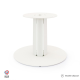 Pied central DECO-GEM pour table basse en acier à visser Zircon, H.39 cm Blanc
