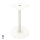 Pied de table en Acier - Diamant - H.70cm Blanc