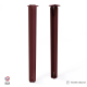 Lot de 2 pieds DECO-GEM pour table basse en acier Jaspe, H.86 cm Red brown