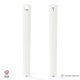 Lot de 2 pieds d'angle DECO-GEM pour table haute en acier Saphir, H.90 cm Blanc