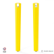 Lot de 2 pieds d'angle DECO-GEM pour table haute en acier Saphir, H.90 cm Jaune
