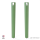 Lot de 2 pieds d'angle DECO-GEM pour table haute en acier Saphir, H.90 cm Vert