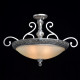 Plafonnier argenté country 4 ampoules 53 cm 