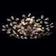Plafonnier argenté flora 8 ampoules 21 cm 