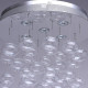 Plafonnier argenté megapolis 5 ampoules 77 cm 