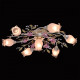 Plafonnier blanc flora 7 ampoules 22 cm 