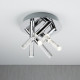 Plafonnier bubbles, chrome et acrylique, 5 led 