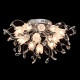 Plafonnier chromé flora 16 ampoules 36 cm 