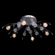 Plafonnier chromé techno 16 ampoules 32 cm 