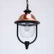 Plafonnier d'extérieur noir street 1 ampoule 106 cm 