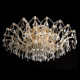 Plafonnier doré crystal 10 ampoules 42 cm 