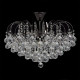 Plafonnier gris crystal 8 ampoules 43 cm 