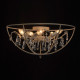 Plafonnier gris loft 5 ampoules 25 cm 