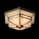 Plafonnier laiton country 3 ampoules 15 cm 