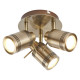 Plafonnier samson, 3 ampoules - Coloris au choix Laiton
