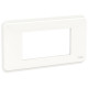 Plaque de finition unica 4 modules blanc 