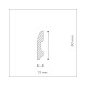 Plinthe fb1 polystyrène hd wallstyl (60 mm x 13 mm) - nmc noël & marquet 