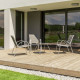 Plot terrasse bois ou composite - 60/90 mm - YEED - Carton de 48 plots 