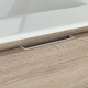 Ensemble meuble de salle de bain 100cm simple vasque + colonne de rangement iris - ciment (gris) 