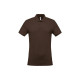 Polo de travail piqué manches courtes homme kariban 100% coton - Couleur et taille au choix Chocolat