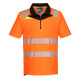 Polo de travail anti uv ufp 40+ hv coupe slim portwest dx4 – Taille et couleur au choix Orange